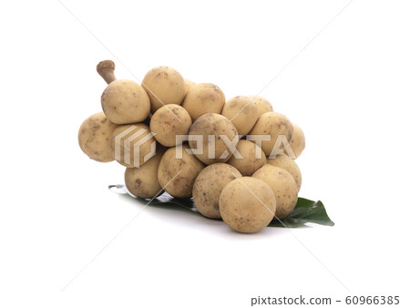 Fresh longkong fruit on white background Fresh longkong fruit on white background 60966385