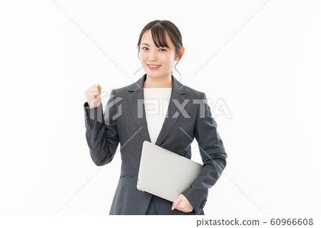 Business woman white background portrait Business woman white background portrait 60966608