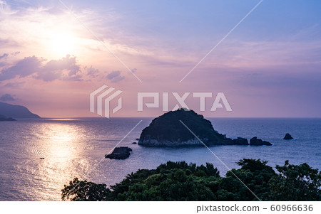 Sunset and the Sea of Japan from Kasumi / Yunagi Hill 60966636