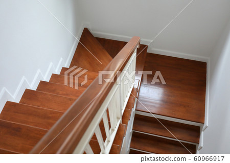 brown wooden stair interior decorated modern style 60966917
