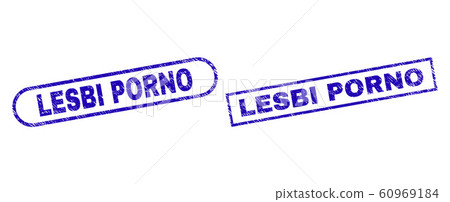 LESBI PORNO Blue Rectangle Stamp Seal with Unclean Style LESBI PORNO Blue Rectangle Stamp Seal with Unclean Style 60969184