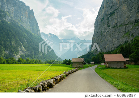 Beautiful view on Swiss Alps ,Switzerland 60969887