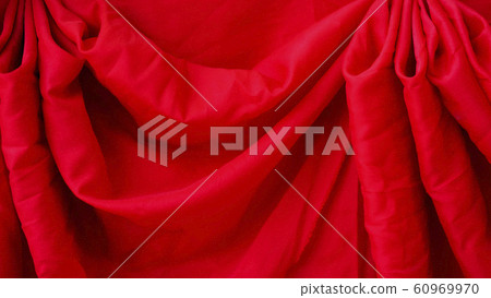 Shine red pearl fabric silk or satin luxury cloth 60969970