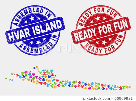 Bundle Hvar Island Map and Distress Assembled and Ready for Fun Watermarks 60969981