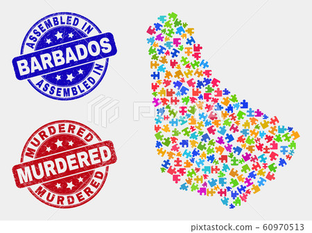 Component Barbados Map and Grunge Assembled and Murdered Watermarks Component Barbados Map and Grunge Assembled and Murdered Watermarks 60970513