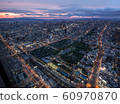 Evening scenery in Osaka 60970870