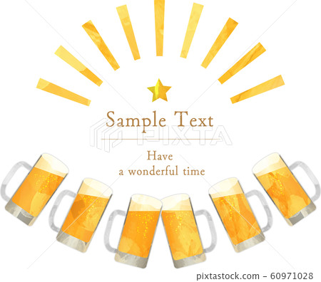 Draft beer _ beer _ paper cut style _ mug _ toast _ vector _ illustration _ drink _ alcohol _ alcohol 60971028