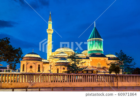 Shrine of Jalaluddin Rumi in Konya, Turkey Shrine of Jalaluddin Rumi in Konya, Turkey 60971864