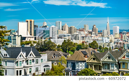Painted Ladies near Alamo Square in San Francisco, 60972072