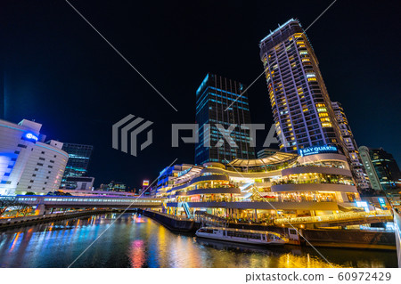 日本的橫濱都市風景我想要橫濱灣區等。 60972429
