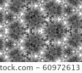 Abstract decorative background illustration kaleidoscope. Black and white Repeatable background texture. Modern design pattern 60972613