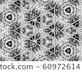 Abstract decorative background illustration kaleidoscope. Black and white Repeatable background texture. Modern design pattern 60972614