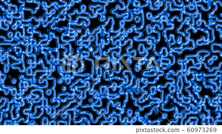 Abstract background of pulsating thin channels. 3D rendering of a maze, computer generated Abstract background of pulsating thin channels. 3D rendering of a maze, computer generated 60973269