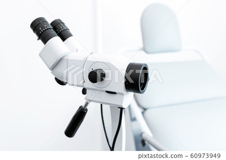 Colposcope in the gynecologist's office. Female 60973949