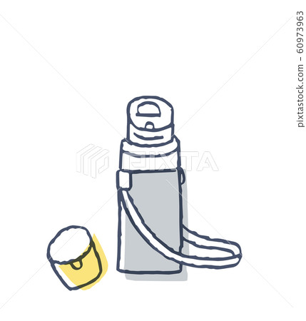 Water bottle with open cap 60973963