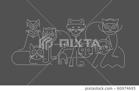 Group of Cats Group of Cats 60974695