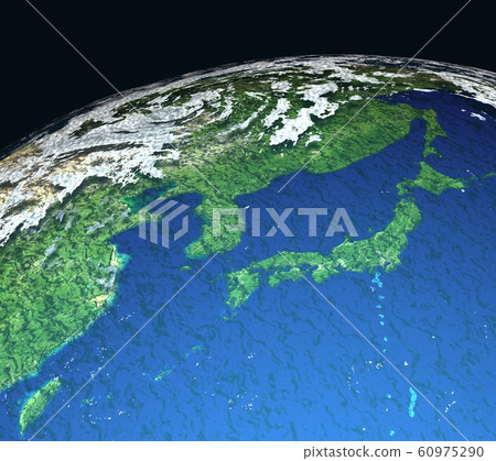 Earth near Japan 60975290