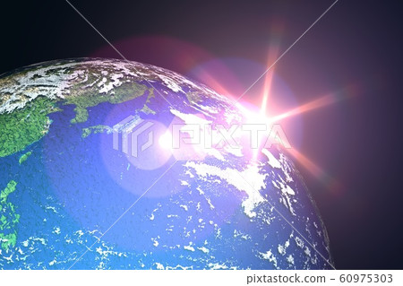 Earth near Japan 60975303