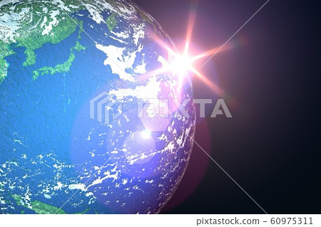 Earth near Japan 60975311