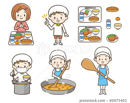 School lunch set School lunch set 60975401