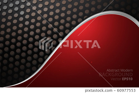 Metallic silver black and red elegant realistic 60977553