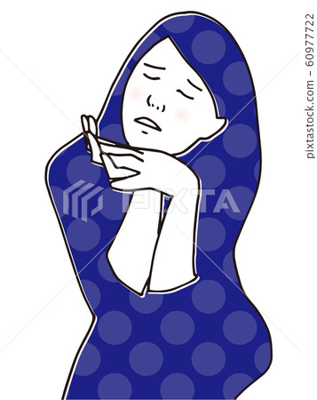 一個女孩在一個緊身姿勢 60977722