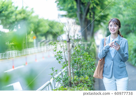 Business smartphone business woman Business smartphone business woman 60977738