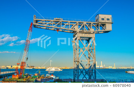 Yokohama cityscape in Japan Yokohama hammerhead (Marine Rouge at the back) 60978040