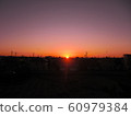 Photo of Gunma's first sunrise [Time zone: Dawn (dawn), Season: Late winter solstice (January winter), Year: 2009] 02 60979384