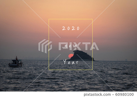 Sunrise card on the West Sea Sunrise card on the West Sea 60980100