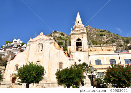 Italy Sicily Taormina San Giuseppe Church Mount Tauro 60983021