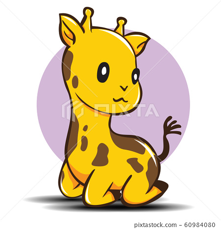 cute animated giraffe