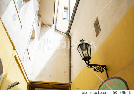 The architecture of the old city of Prague. Retro The architecture of the old city of Prague. Retro 60989608