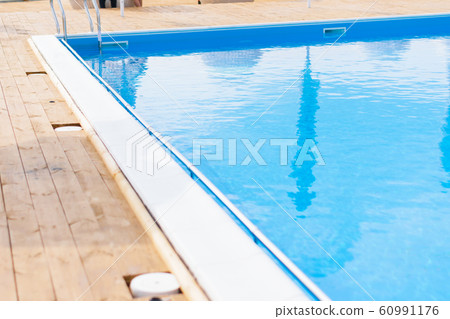 swimming pool on the background of seashore 60991176