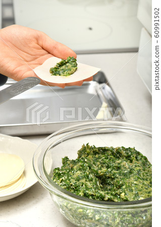 Gyoza preparation (hand) 60991502