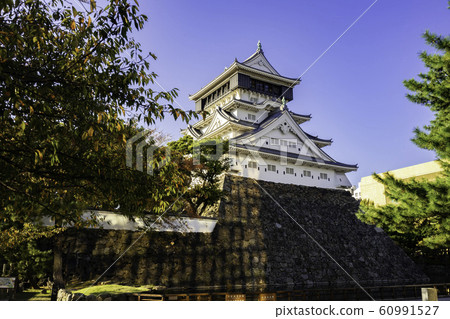 小倉小倉城堡福岡縣北九州市北倉小倉城城堡塔樓 60991527