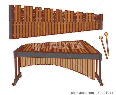 Illustration material of marimba. 60991953