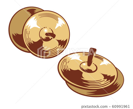 Illustration material of cymbals. 60991961