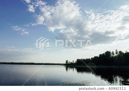 Lake forest green landscape nature of Russia Lake forest green landscape nature of Russia 60992511