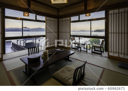 Japanese Ryokan Japanese-style room tatami mat, Sakai, Yamaguchi Japanese Ryokan Japanese-style room tatami mat, Sakai, Yamaguchi 60992671
