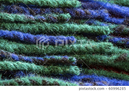 Blue, green, cocoon and yarn texture pattern 60996285