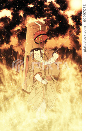 Ukiyo-e Kabuki actor 39 flame version 60997078