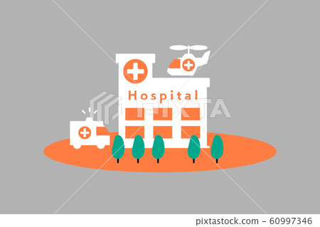 Hospital map_illustration of liberal arts business medical education 60997346