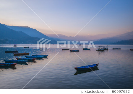 Scenery of Fewa Lake at Pokhara, Nepal 60997622