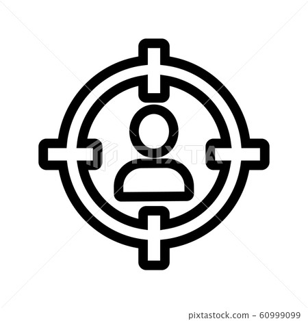 man at gunpoint icon vector. Isolated contour symbol illustration man at gunpoint icon vector. Isolated contour symbol illustration 60999099