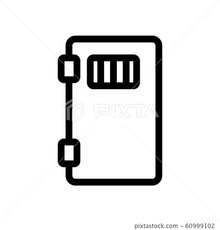 prison door icon vector. Isolated contour symbol illustration prison door icon vector. Isolated contour symbol illustration 60999102