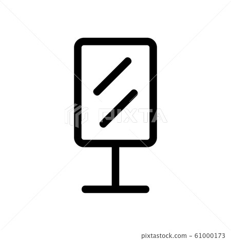 Advertising banner icon vector. Isolated contour symbol illustration Advertising banner icon vector. Isolated contour symbol illustration 61000173