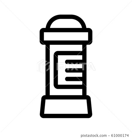 Advertising banner icon vector. Isolated contour symbol illustration Advertising banner icon vector. Isolated contour symbol illustration 61000174