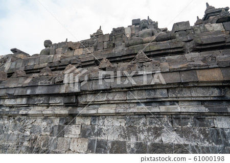 Relief of Borobudur temple ruins Relief of Borobudur temple ruins 61000198