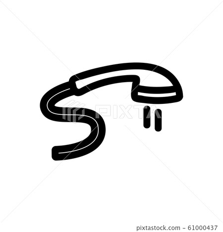 Shower in the bathroom icon vector. Isolated contour symbol illustration Shower in the bathroom icon vector. Isolated contour symbol illustration 61000437